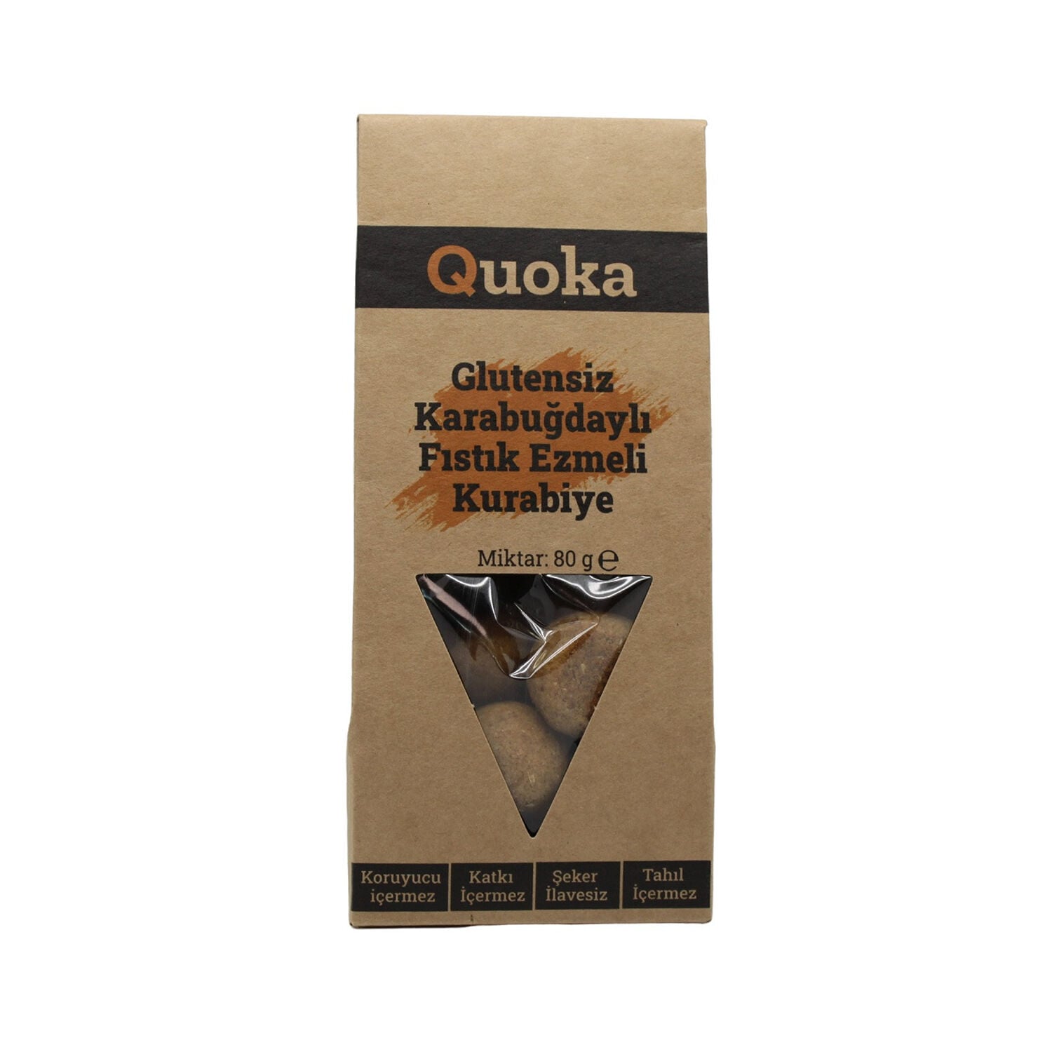 Glutensiz Karabuğdaylı Fıstık Ezmeli Kurabiye 80 g