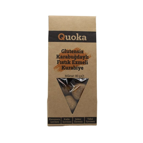 Glutensiz Karabuğdaylı Fıstık Ezmeli Kurabiye 80 g