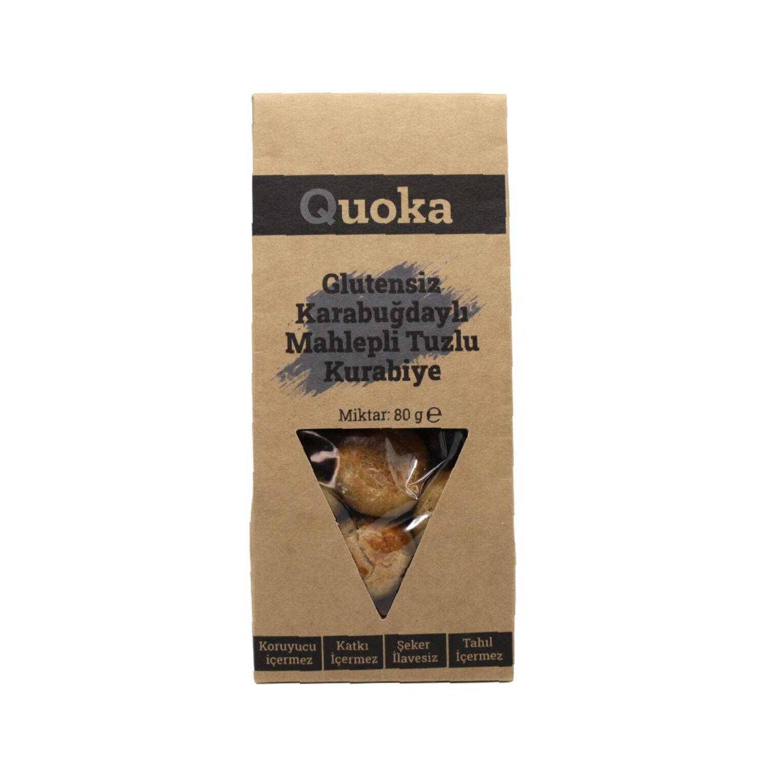 Glutensiz Karabuğdaylı Mahlepli Tuzlu Kurabiye 80 g