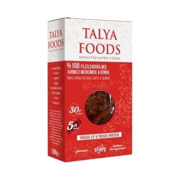 Filizlendirilmiş Kırmızı Mercimek ve Kinoa makarnası 200 g