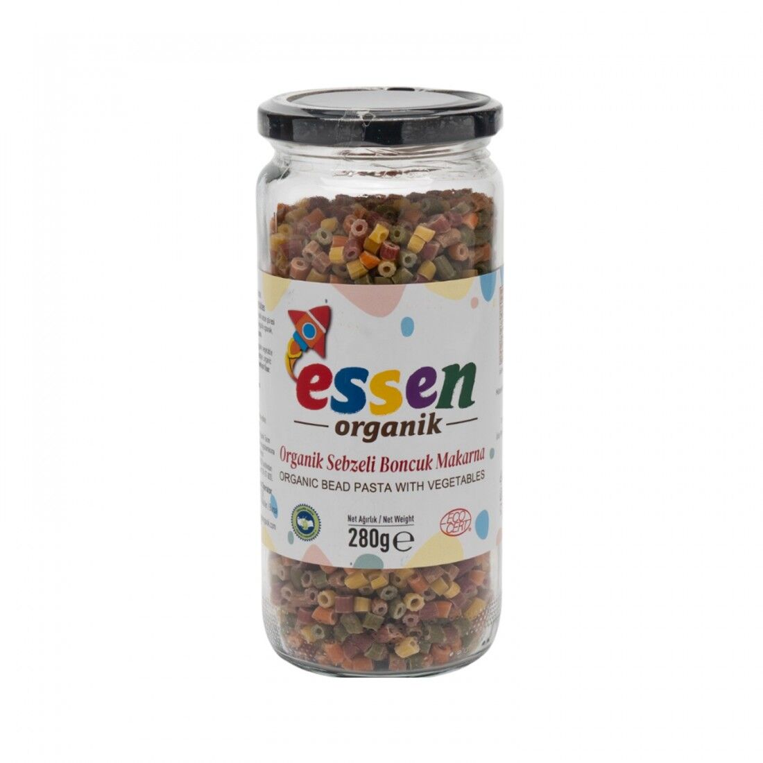 Organik Sebzeli Boncuk Makarna 280 g