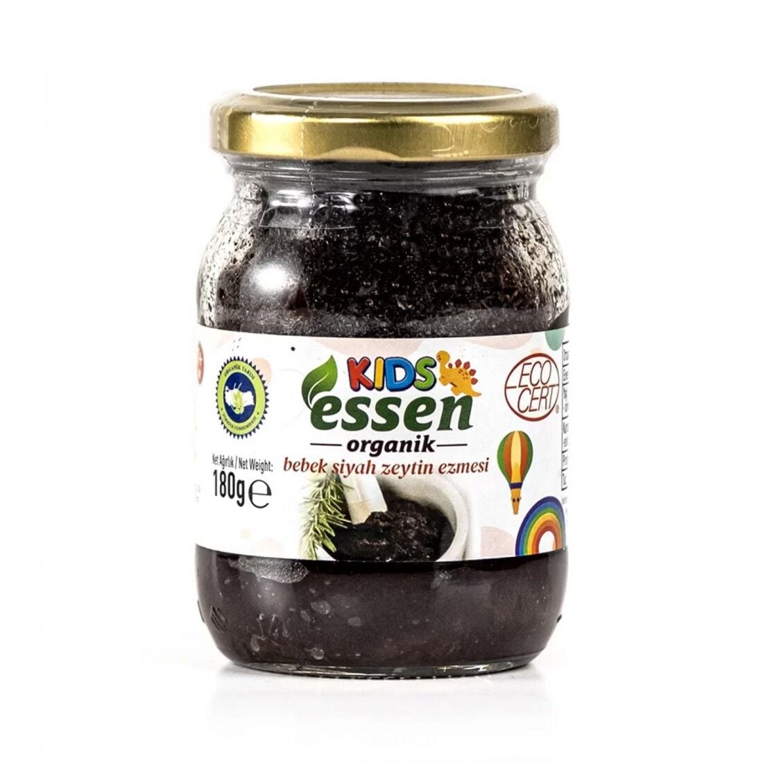 Organik Siyah Zeytin Ezmesi 180 g (Tuz İlave Edilmemiştir)