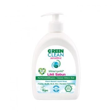 U Green Clean Sensitive Likit Sabun 500 mL