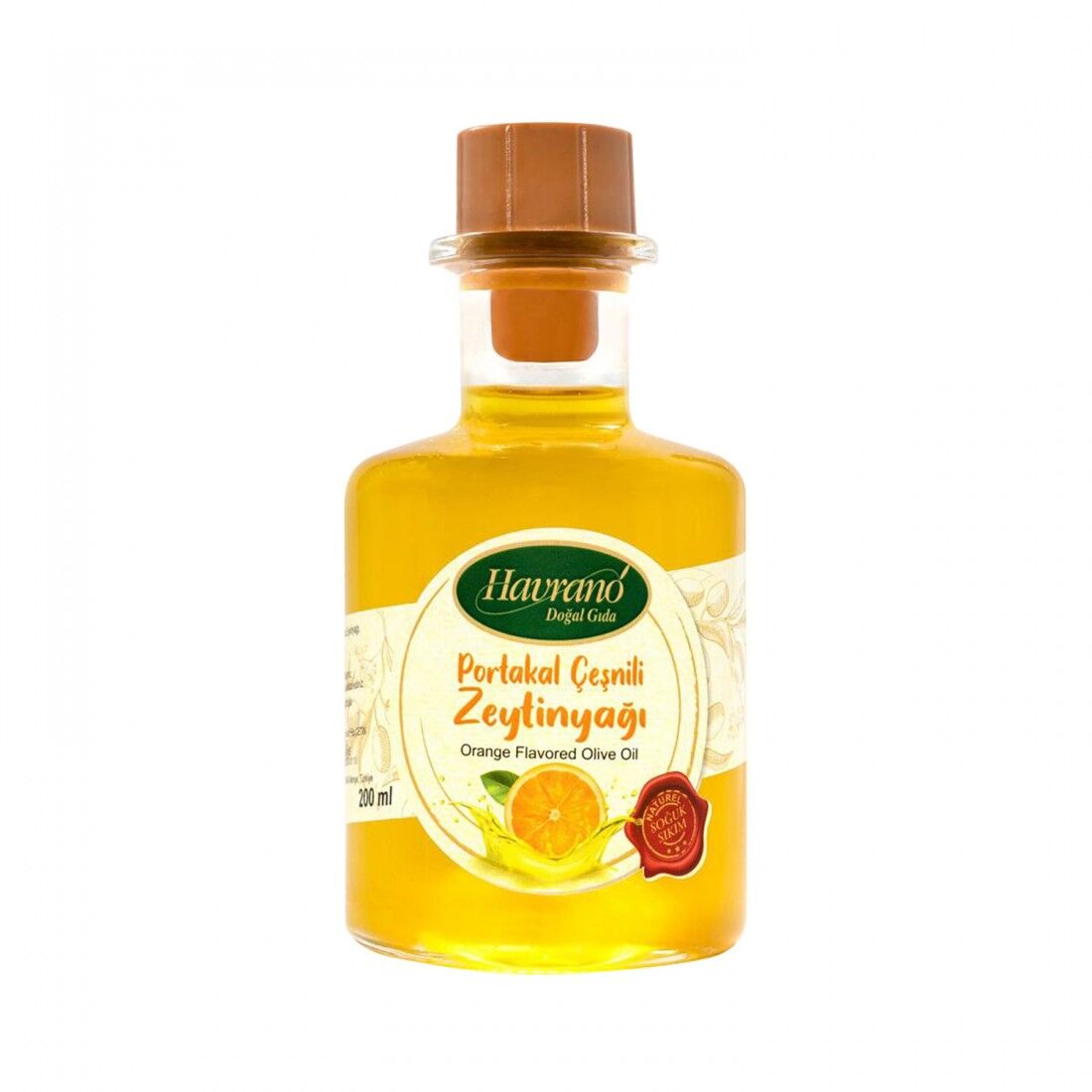 Portakal Çeşnili Zeytinyağı 200 mL