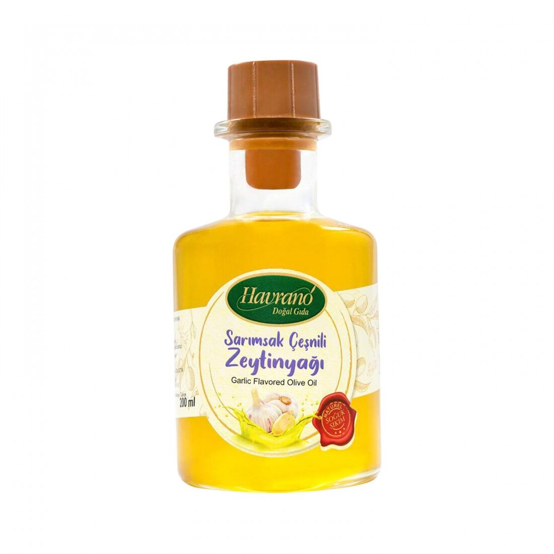 Sarımsak Çeşnili Zeytinyağı 200 mL