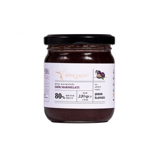Erik Marmelatı %80 Meyve (Şeker İlavesiz) 220 g