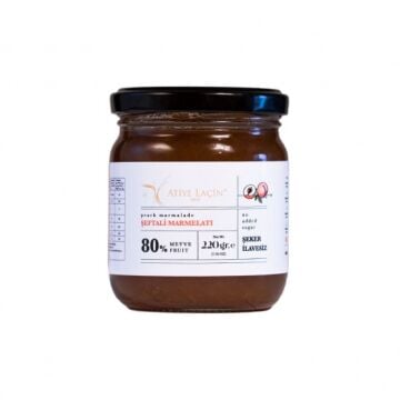 Şeftali Marmelatı %80 Meyve (Şeker İlavesiz) 220 g