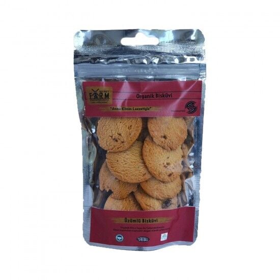Organik Üzümlü Bisküvi 65 g