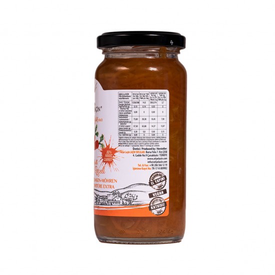 Havuç Portakal Reçeli 80% Meyve 250 g