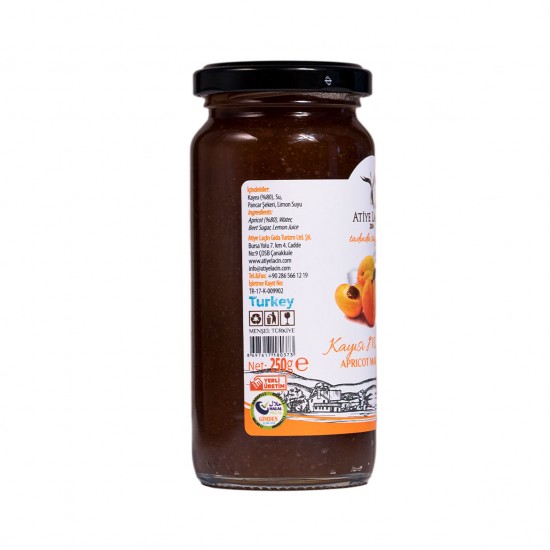 Kayısı Marmelatı %80 Meyve (Pancar Şekeri) 250 g