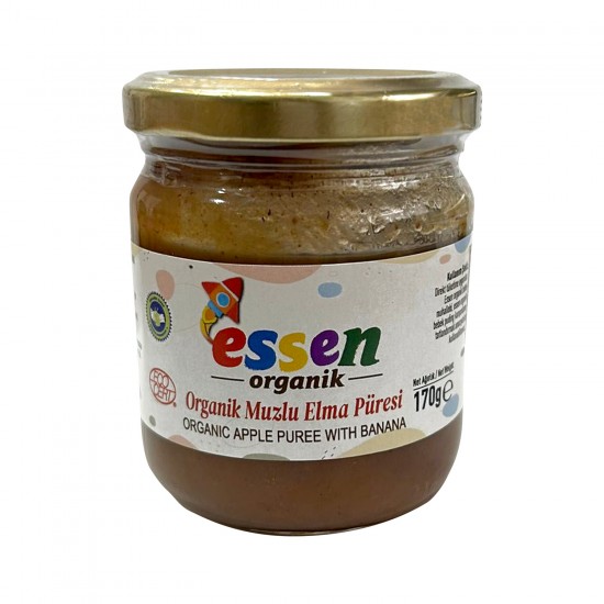 Organik Muzlu Elma Püresi 170 g