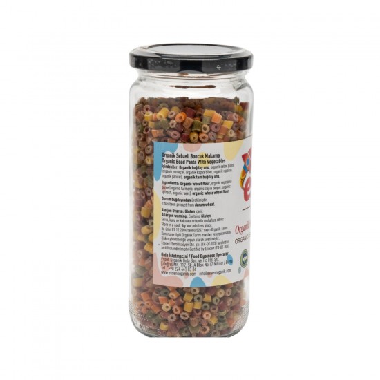Organik Sebzeli Boncuk Makarna 280 gr Organik Sebzeli Boncuk Makarna 280 gr