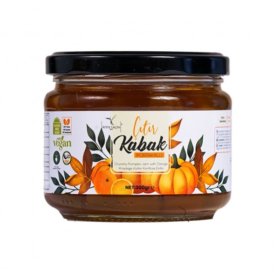 Portakallı Çıtır Kabak Reçeli %73 Meyve 300 g