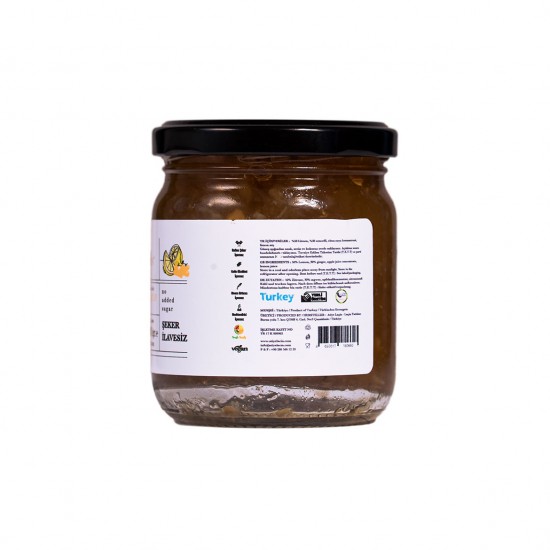 Zencefilli Limon Marmelatı 80% Meyve (Şeker İlavesiz) 220 g
