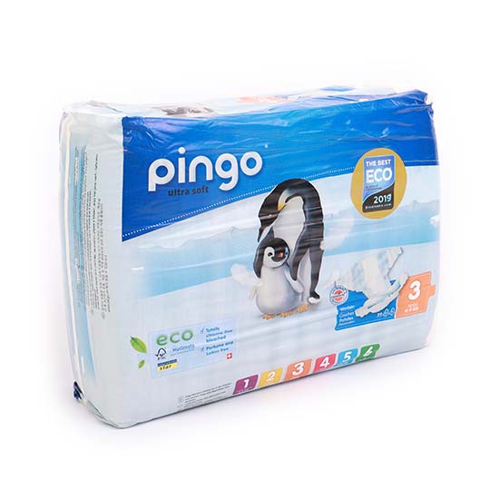Pingo No 3 Ekolojik Bebek Bezi Midi (44 adet)