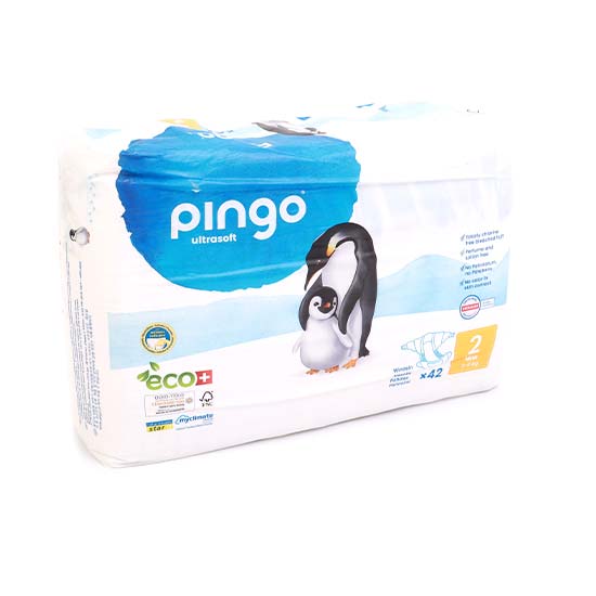 Pingo No:2 Ekolojik Bebek Bezi Mini (42 Adet)