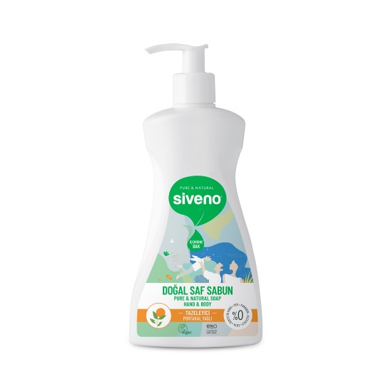 %100 Portakal Yağlı Doğal Sıvı Sabun 300 ml
