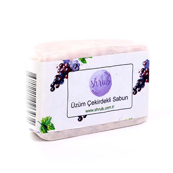 El Yapımı Üzüm Çekirdekli Sabun 100 gr