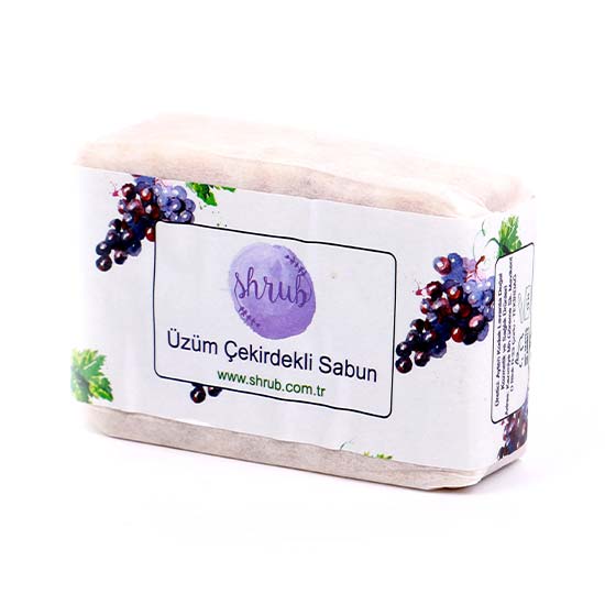 El Yapımı Üzüm Çekirdekli Sabun 100 gr
