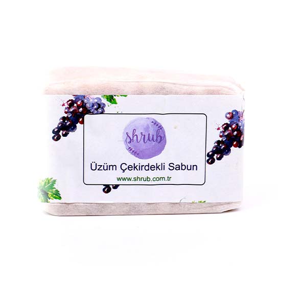 El Yapımı Üzüm Çekirdekli Sabun 100 gr